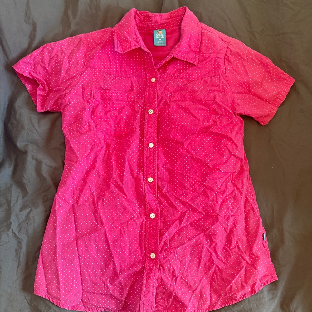 Julius & Friends Pink Polka Dot Blouse